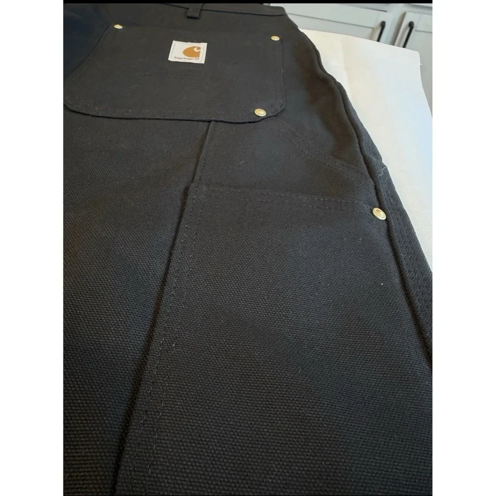Carhartt Loose Fit Firm Duck Double-front Knee Utility Work Pants Black 44x32